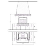 Чертеж Камин AVIGNONE (Palazzetti)