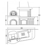 Чертеж Камин BRUNICO (Palazzetti)