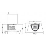 Чертеж Камин CARACAS (Palazzetti)