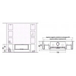 Чертеж Камин CARDIFF (Palazzetti)