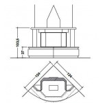 Чертеж Камин MONTECARLO Corner (Palazzetti)