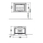 Чертеж Камин NANCY (Palazzetti)
