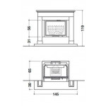 Чертеж Камин NANTES (Palazzetti)