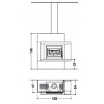 Чертеж Камин NOTTING HILL (Palazzetti)
