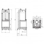 Чертеж Топка Ecomonoblocco S66 3D (Palazzetti)