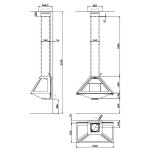Чертеж Камин D-10 (Rocal)