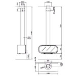 Чертеж Камин D-8 (Rocal)