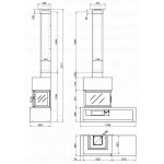 Чертеж Камин LL 15E (Rocal)