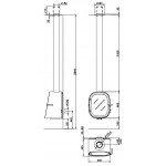 Чертеж Камин OVAL (Rocal)