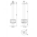 Чертеж Камин RONDE Central (Rocal)