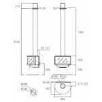 Чертеж Камин RONDE Frontal (Rocal)