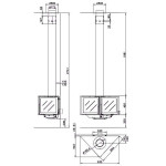 Чертеж Камин VERTEX (Rocal)