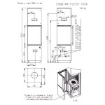 Чертеж Печь ESQUINA AKUM (Romotop)