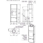 Чертеж Печь EVORA AKUM (Romotop)