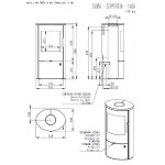 Чертеж Печь EVORA (Romotop)