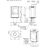Чертеж Печь EVORA T (Romotop)