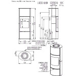 Чертеж Печь LAREDO AKUM (Romotop)