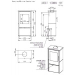 Чертеж Печь LAREDO F (Romotop)