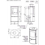 Чертеж Печь LAREDO (Romotop)