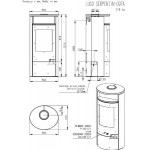 Чертеж Печь LUGO N (Romotop)