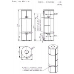 Чертеж Печь SORIA AKUM (Romotop)