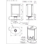 Чертеж Печь STROMBOLI N (Romotop)