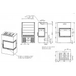 Чертеж Печь VARIANT RN/LN AKUM (Romotop)