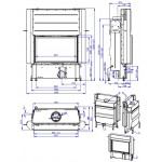 Чертеж Топка Impression 2G L 93.60.01 (Romotop)
