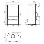 Чертеж Печь ALVESTA II (Thorma)