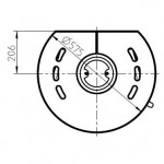 Чертеж 3 Печь ANDORRA Serpentino Plus (Thorma)