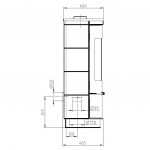 Чертеж Печь ANDORRA Ceramic Extra - 2 цвета (Thorma)