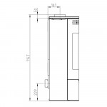 Чертеж Печь ANDORRA - 2 цвета (Thorma)
