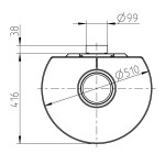 Чертеж 3 Печь ANDORRA - 2 цвета (Thorma)