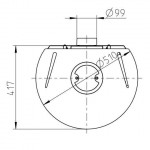 Чертеж 3 Печь ANDORRA II - 2 цвета (Thorma)