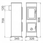 Чертеж Печь BOZEN (Thorma)