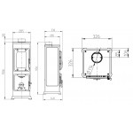 Чертеж Печь BOZEN TOP (Thorma)