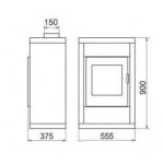 Чертеж Печь HORBY (Thorma)