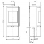Чертеж Печь TOLEDO (Thorma)