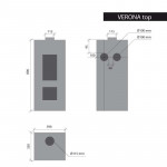 Чертеж Печь VERONA TOP (Thorma)