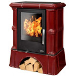 Бордовый Печь Bavaria K кафельный цоколь (ABX)