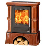 Каштановый Печь Bavaria K кафельный цоколь (ABX)