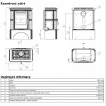 Чертеж Печь Bavaria K (ABX)