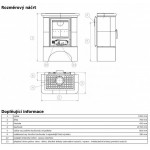 Чертеж Печь Bavaria L (ABX)
