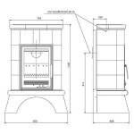 Чертеж Печь Britania K (ABX)