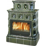 Зеленый Печь KARELIE Кафельный цоколь (ABX)