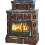 Коричневый Печь KARELIE Кафельный цоколь (ABX)