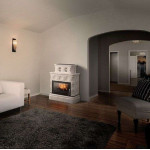 Интерьер Печь KARELIE Кафельный цоколь (ABX)