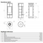 Чертеж Печь KASTILIE (ABX)