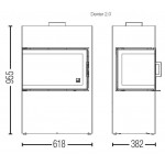 Чертеж Печь DEXTER (Austroflamm)