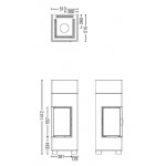 Чертеж Печь ERIC 38 (Austroflamm)